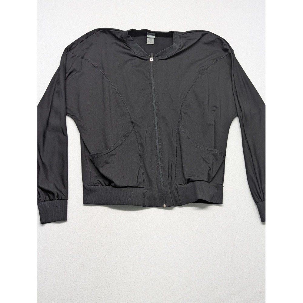 Champion C9 Womens Black Full Zip Track Jacket Bomber Style XL TG046-EBY